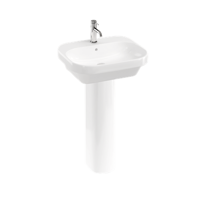 Britton Curve2 550mm Basin with Full Pedestal