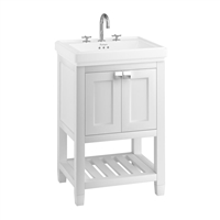 Burlington Riviera Vanity Unit with 580mm Basin - Matt White