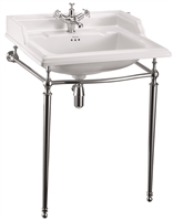 Burlington Classic 65cm Basin with Chrome Basin Stand