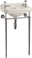 Burlington Edwardian 51cm Cloakroom Basin with Basin Stand