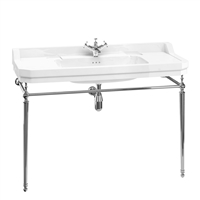 Burlington Edwardian 120cm Basin with Chrome Basin Stand