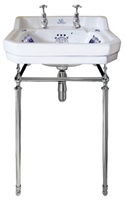 TRTC Blue & White Delft Basin with Washstand