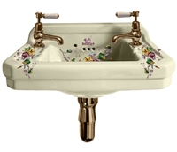 TRTC Multicoloured  Floral Cloackroom Basin