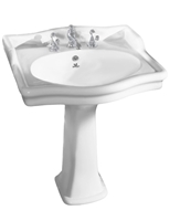 TRTC Balfour 650mm Basin & Pedestal TRTC Balfour 650mm Basin & Pedestal