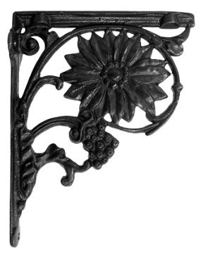 Sunflower Bracket in Cast Iron