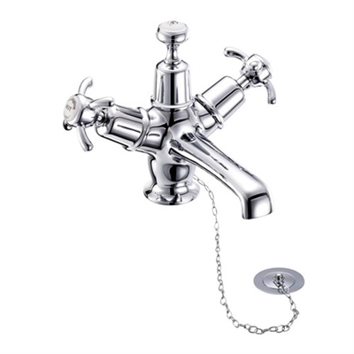 Burlington Anglesey Basin Mixer with Plug & Chain