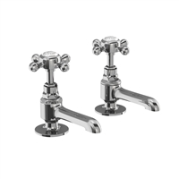 Burlington Stafford Long Nose Basin Pillar Taps Various Finishes