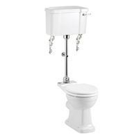 Burlington Medium Level Toilet with Standard Pan & Lever Cistern - Various Finishes