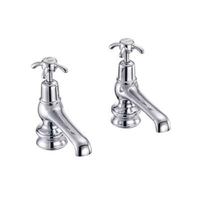 Burlington Anglesey Regent Basin Taps 5" Various Finishes