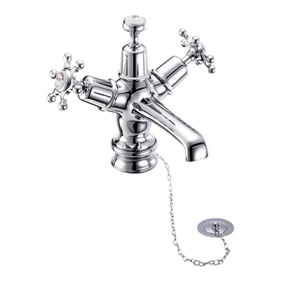 Burlington Birkenhead Regent Basin Mixer with Plug and Chain Waste