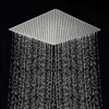 Fontana Brushed Nickel Square Rainfall Showerhead Ultrathin Style