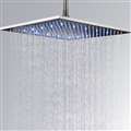 Cholet Brushed Nickel 16-inch LED Ceiling Rain Shower Head