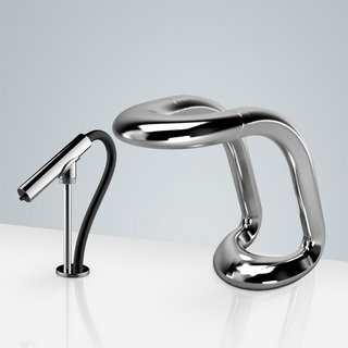 BathSelct Commercial Automatic Aqua Motion Sensor Faucet with Automatic Soap Dispenser in Chrome