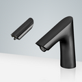 BathSelect Lyon Matte Black Commecial Motion Sensor Faucet & Automatic Wall Mount Soap Dispenser for Restrooms