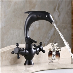 Perpignan Dolphin Shaped Bathroom Sink Faucet