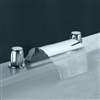 Chrome Widespread Basin Faucet