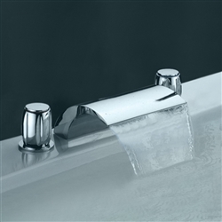 Chrome Widespread Basin Faucet