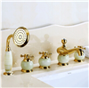 La Rochelle 5 Piece Deck Mount Bathtub Faucet