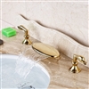 BathSelect Dual Handle Gold Finish Bathroom Faucet