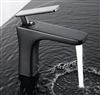 BathSelect Sleek Design Black Short Deck Faucet