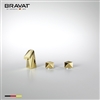 Bravat Solid Brass Gold Finish Bathroom Faucet