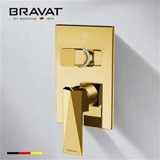Bravat Shower Mixer In Gold Finish
