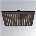 shower head multicolor led Brushed Bronze