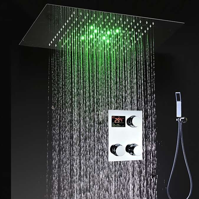 BathSelect Catania Allure Digital Led Waterfall Shower Set