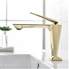 Verona Deck Mount Brushed Gold Finish Single Lever Sink Faucet Mixer