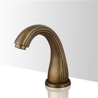 Venice Antique Gold Finish Brass Commercial Automatic Touchless Sensor Faucet