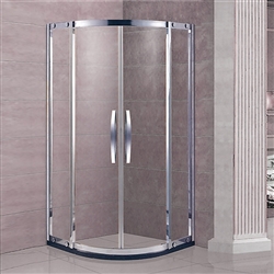 Sliding Door Sector Shape Open Component Shower Enclosure
