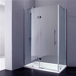 French Corner Sliding Door Bath Shower Enclosure