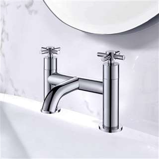 Widespread Chrome Bathroom Series D Faucet