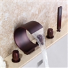 Bronze Waterfall Bathroom Faucet