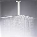 New Large 16" Nickel Brushed Rainfall Shower Head Ultrathin Square Shower Head