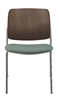 Allseating Astute Wood Side Chair with Upholstered Seat