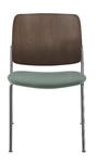 Allseating Astute Wood Side Chair with Upholstered Seat