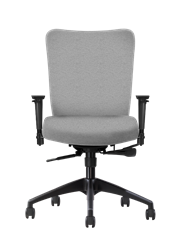 Allseating Inertia Mid-Back Task Chair, Upholstered Back and Seat