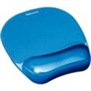 Fellowes Gel Mouse Pad/Wrist Rest, Crystals Blue