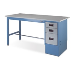 IAC Industries Quick Ship Single Pedestal Workbenches