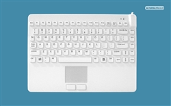 Man & Machine Slim Cool + LP (Low Profile) Keyboard, Hygienic White