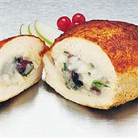 Apple, Cranberry, Brie Stuffed Chicken