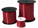 500 Foot 12/24 volt Red/Black Hookup Wire.  20ga, 2 Conductor, Spool, Stranded wire
