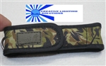 Camo Ultrafire LED Flashlight Holster - Clip & Loop, Velcro - Top Quality - Upgraded /Holster