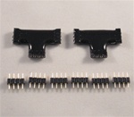 LED Flex Strip Tee, T, Branch off, Waterproof, Black back w/3M(tm) Tape & Soldering Pins