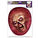 Give your party guest a real scare by placing the Zombie Head Toilet Topper Peel 'N Place where they will least expect to see it. Fun decoration that can be used as a Zombie or Halloween decoration.