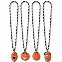 Beads with Assorted Wacky J-O-L Medallion (1/pkg)