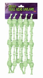 Nite-Glo Skull Bead Garland