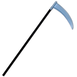 Plastic black and silver scythe makes for the perfect costume accessory if you're dressing up as the grim reaper for Halloween. Measures 40 inches tall and requires minimal assembly. Contains one scythe per package.