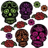 Day Of The Dead Sugar Skull Cutouts